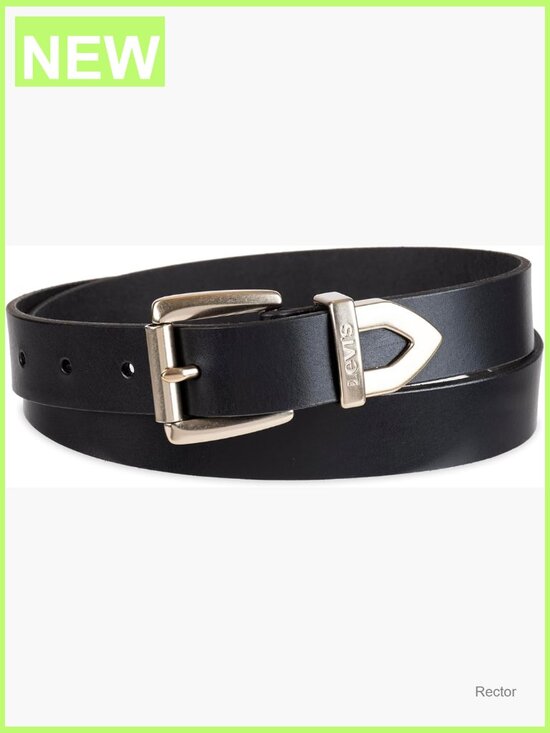 Slim Casual Western Style Leather Jean Belt with Metal Tip